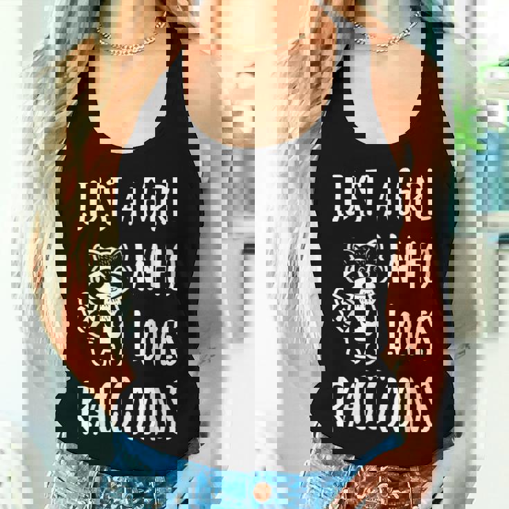 Raccoon Lover Women's Tank Top - Cute & Charming Design Gifts for Her