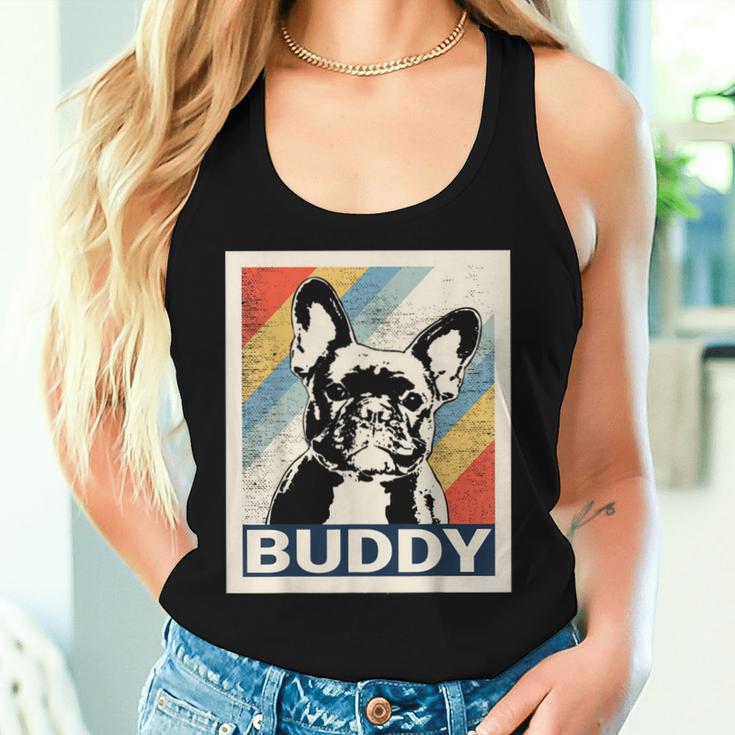 Retro French Bulldog For And Women Tank Top Frauen Geschenke für Sie