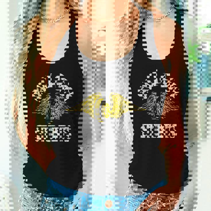 Retro Sport Lover Vintage Fall Guy Stunts Quote Car Women Tank Top Gifts for Her