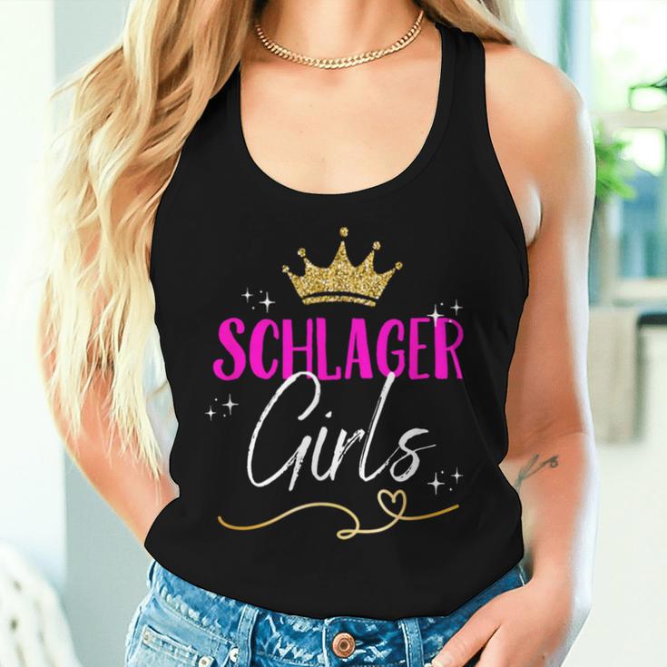 Schlager Girls Schlager Women's Outfit Schlager Party Women's Tank Top Frauen Geschenke für Sie