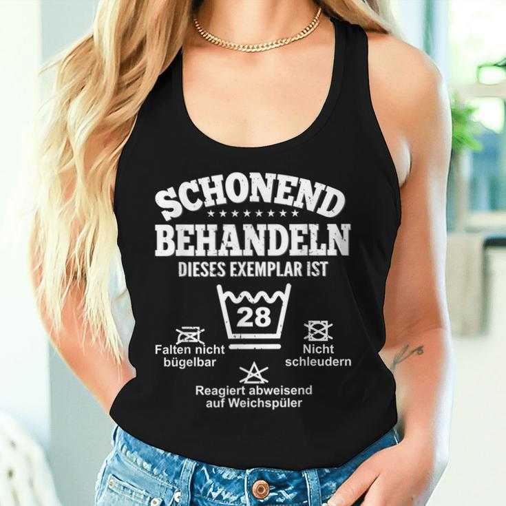 Schonend Behandeln 28 Birthday Man Woman Decoration 28 Years Tank Top Frauen Geschenke für Sie