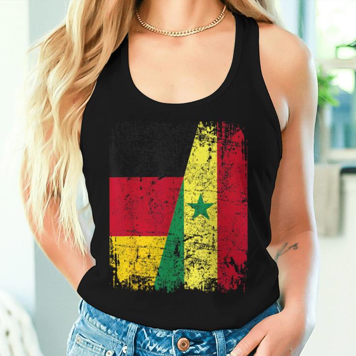 Senegal Germany Flag Children Senegal Tank Top Frauen Geschenke für Sie