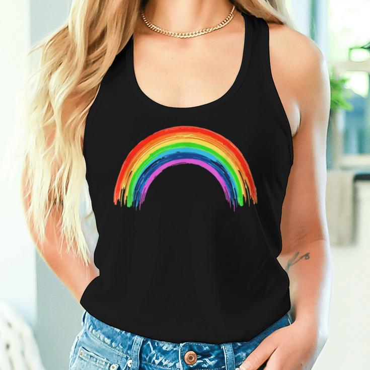 Simple Retro Rainbow Beautiful Colours Tank Top Frauen Geschenke für Sie