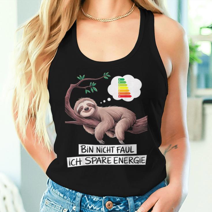 Sloth Late Sleeper Saying Christmas Tank Top Frauen Geschenke für Sie