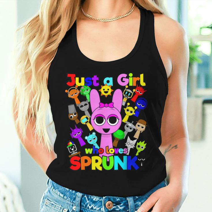 Sprunki Girls Fan Just A Girl Who Loves Sprunki Beats Tank Top Frauen Geschenke für Sie