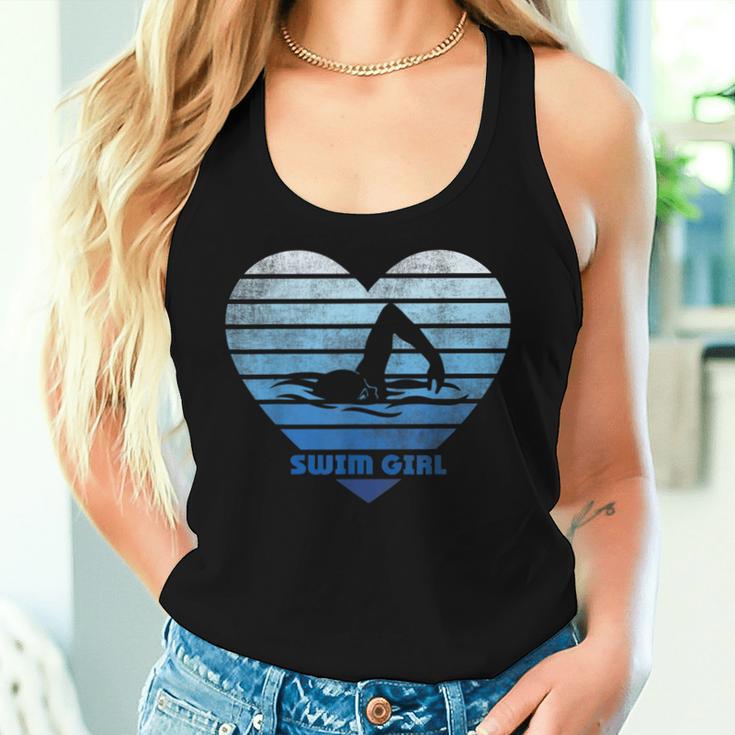 Swimm Girl Swimmer Swimming Girls' Tank Top Frauen Geschenke für Sie