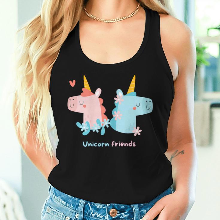 Unicorn Friends Einhorn Freunde Mädchen Kinder Tank Top Frauen Geschenke für Sie