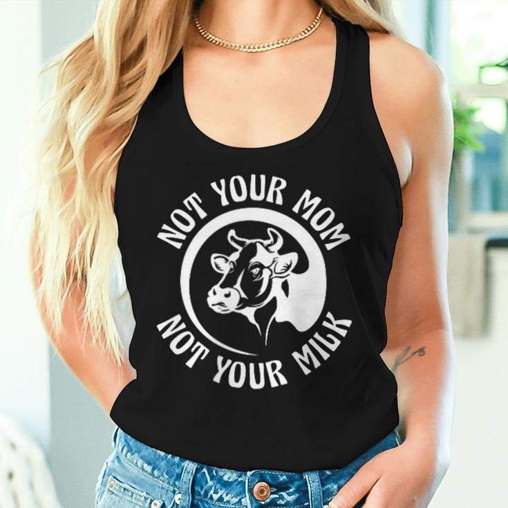 Vegan Plant-Based Not Your Mom Not Your Milk Tank Top Frauen Geschenke für Sie