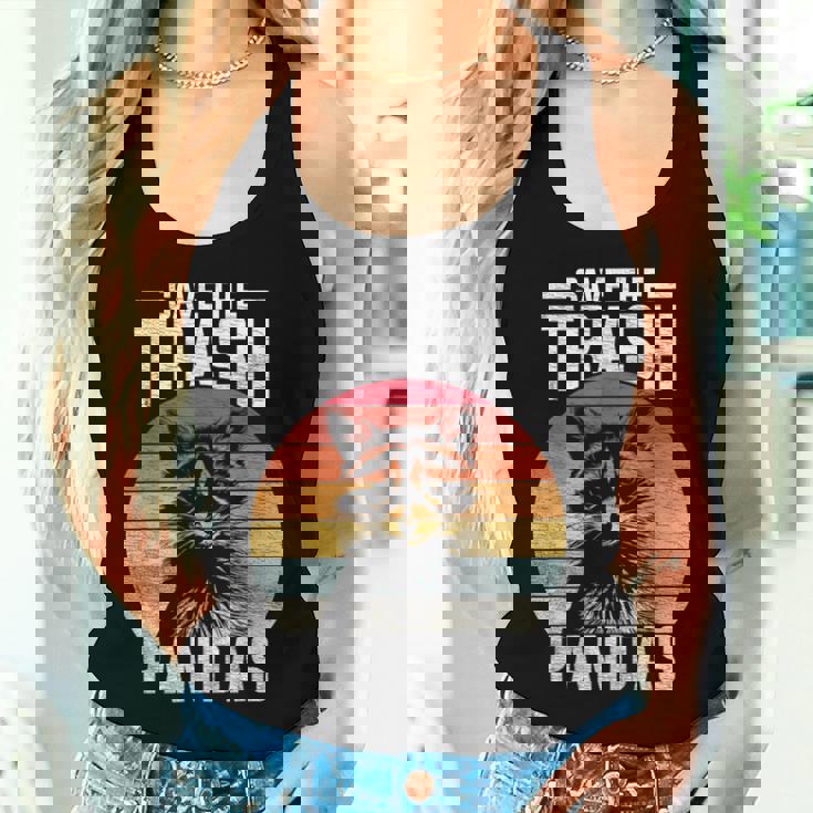 Vintage Raccoon Tank Top - Eco-Friendly Wildlife for Women Gifts for Her