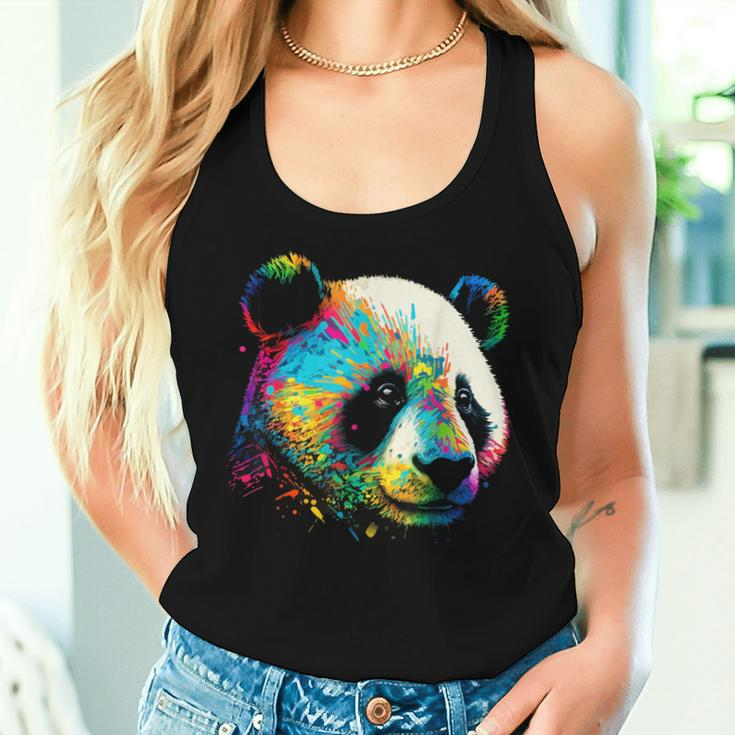 Watercolor Panda Tank Top Frauen Geschenke für Sie