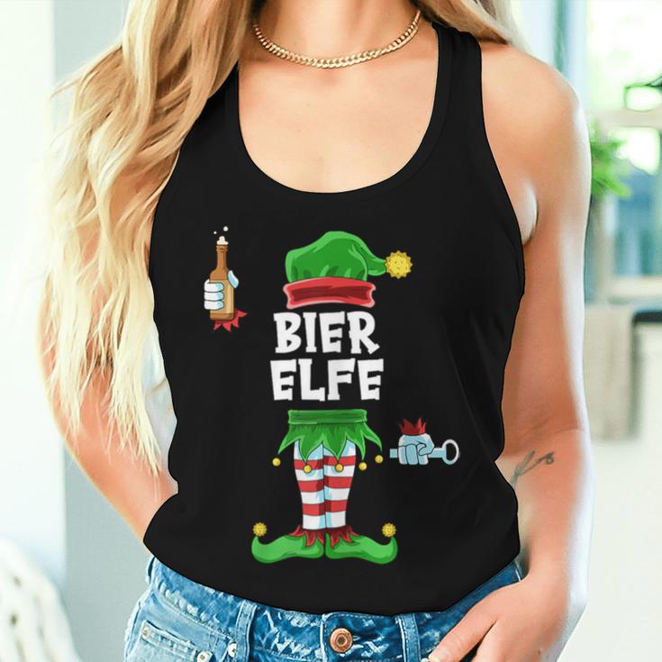 Women's Beer Elf Partner Look Beer Drinking Christmas Family Tank Top Frauen Geschenke für Sie