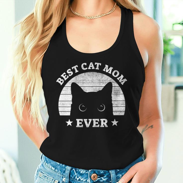 Women's Best Cat Mum And Cat Mummy Ever Retro Tank Top Frauen Geschenke für Sie