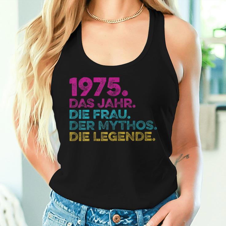 Women's Birthday intage 1975 Woman Myth Legend Tank Top Frauen Geschenke für Sie