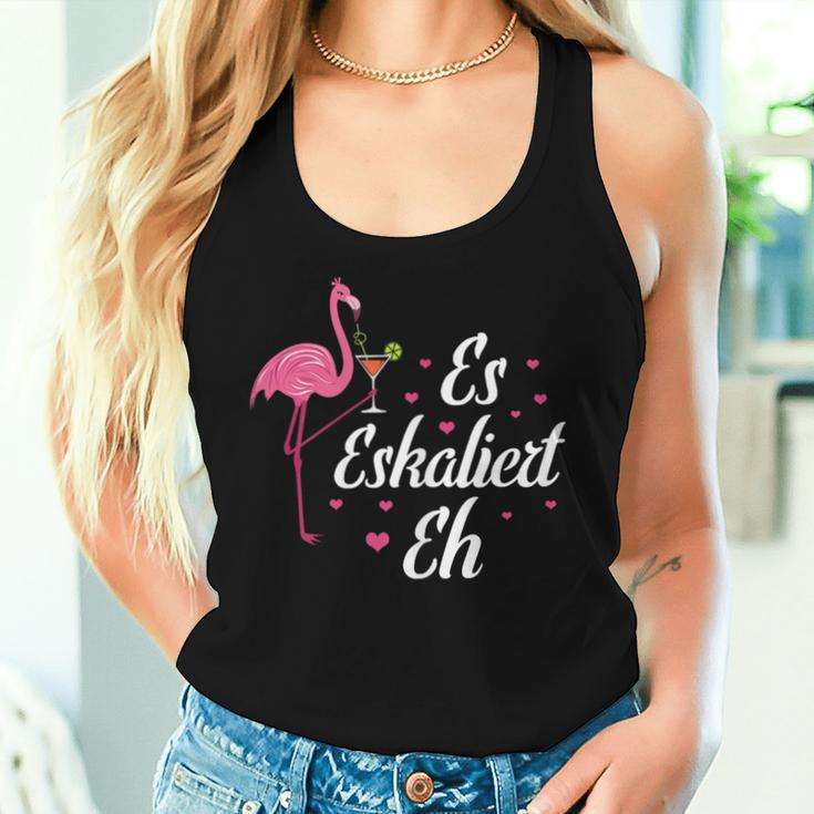 Women's Champagne Wine Girlstrip Running Girls Flamingo Es Escaliert Eh S Tank Top Frauen Geschenke für Sie