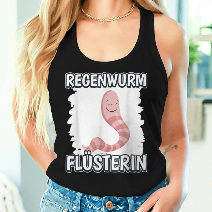 Women's Earthworm Whisperer Girls Whisper Earthworm Tank Top Frauen Geschenke für Sie