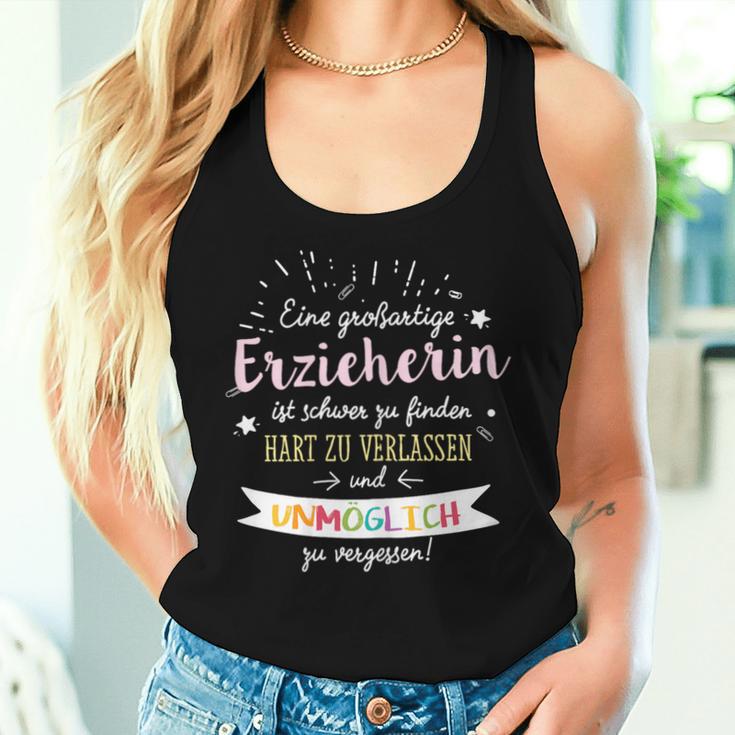 Women's Great Teacher Farewell Kita S Tank Top Frauen Geschenke für Sie