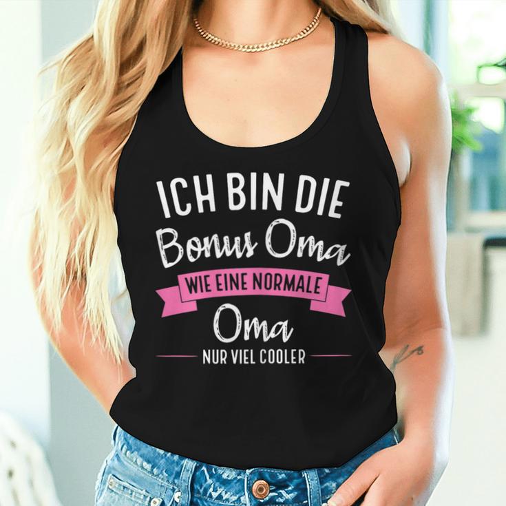 Women's Ich Bin Die Bonus Grandma Bonus Grandma Family Tank Top Frauen Geschenke für Sie