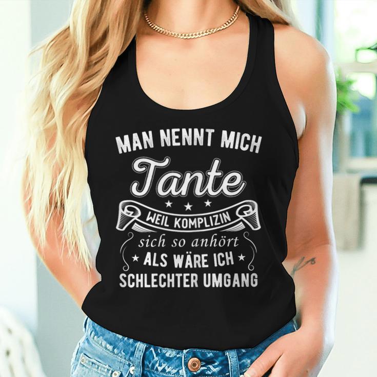 Women's Man Nennt Mich Aunt Aunt Relationship Saying Tank Top Frauen Geschenke für Sie