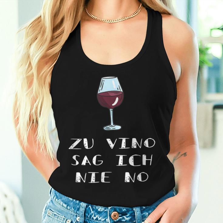 Zuino Sag Ich Nie No Wine Saying Wine Drinker Tank Top Frauen Geschenke für Sie