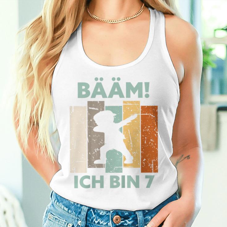 7Th Birthday Girl Kinder Bääm Ich Bin 7 Sieben Jahre Junge 7Th Tank Top Frauen Geschenke für Sie