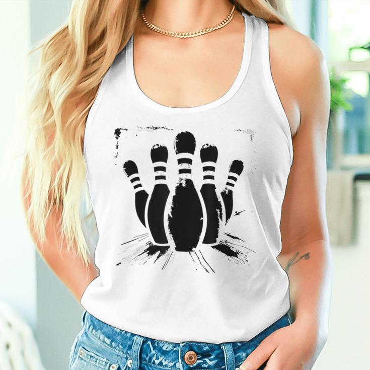 Bowling Game Skittles Tank Top Frauen Geschenke für Sie