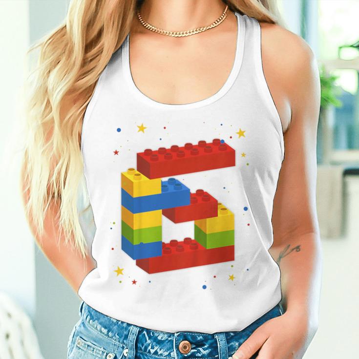 Children's Building Blocks Birthday Boy Girl 6 Years Old Bricks Tank Top Frauen Geschenke für Sie