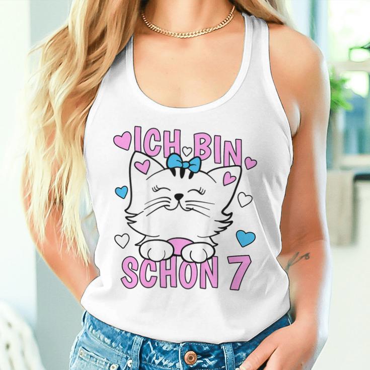 Children's Ich Bin Schon 7 Jahre Girl Ich Bin Schon 7 Years Tank Top Frauen Geschenke für Sie