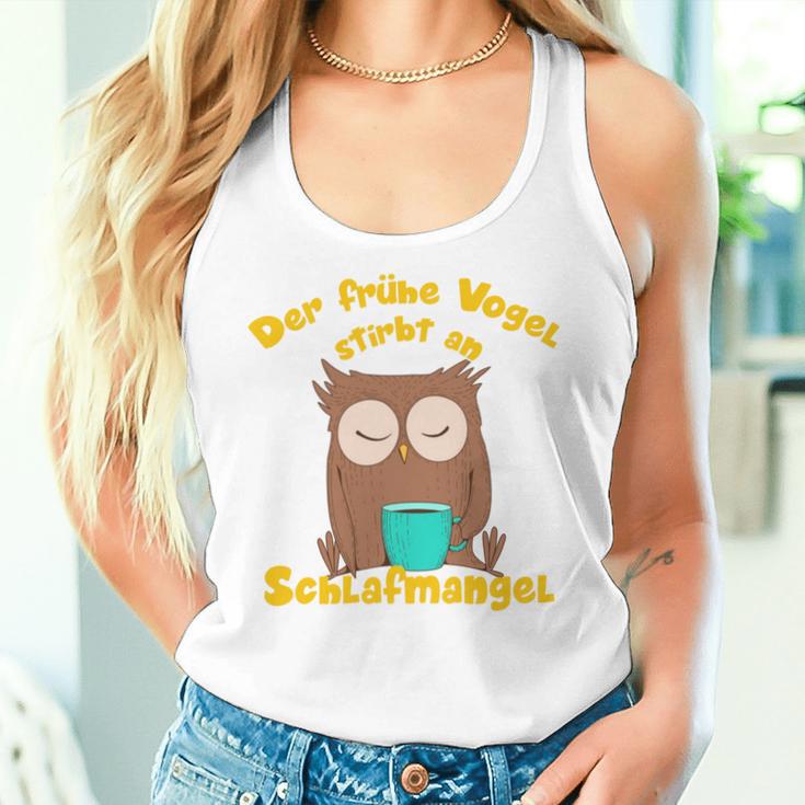 Coffee Owls Early Bird Owl Saying Tank Top Frauen Geschenke für Sie