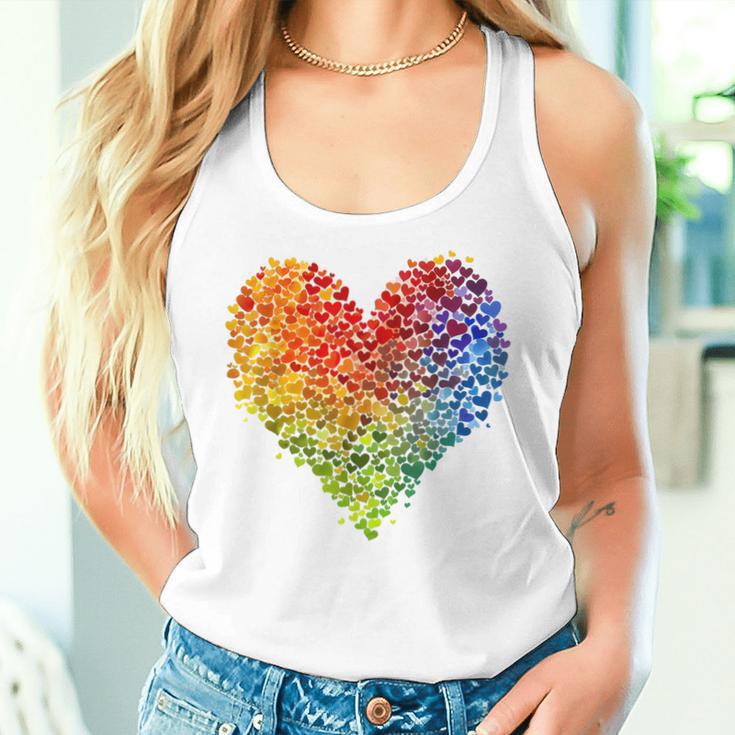 Csd Parade Rainbow Lgbt Heart Lgbtq Flowers Pride Love Tank Top Frauen Geschenke für Sie