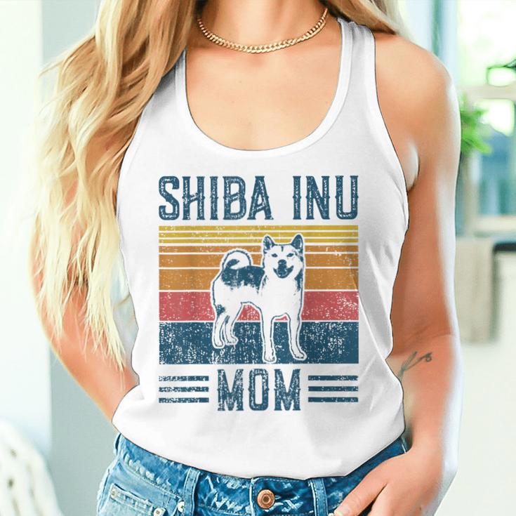 Dog Shiba Inu Mom -Intage Shiba Inu Mom Gray Tank Top Frauen Geschenke für Sie