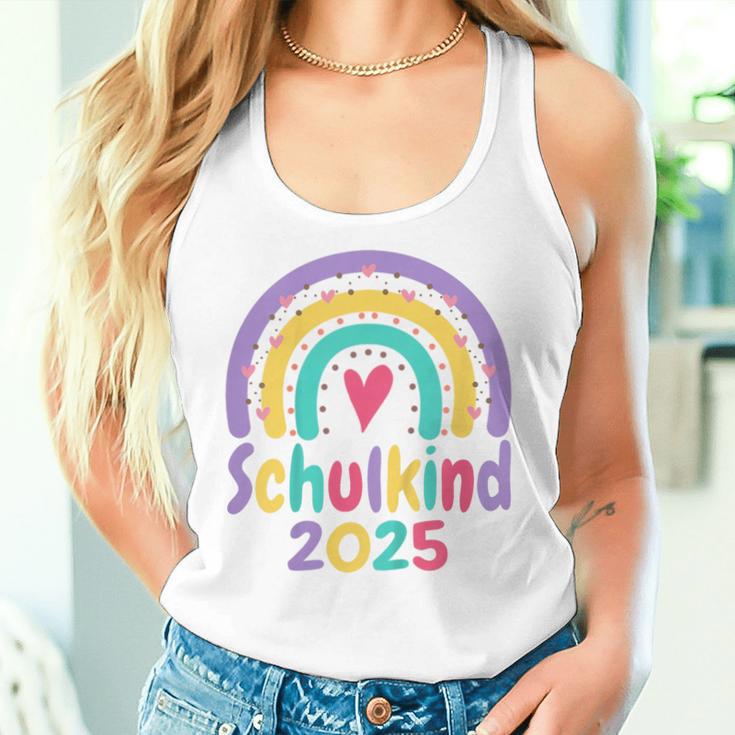 Kinder Schulkind 2025 Mädchen Regenbogen Einschulung 2025 Mädchen Tank Top Frauen Geschenke für Sie