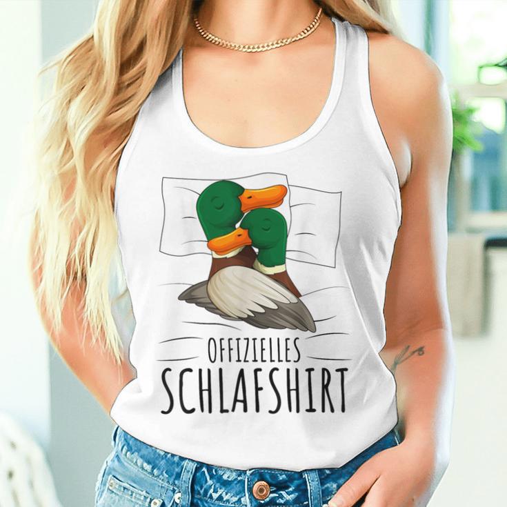 Official Sleep Duck Sleep Duck Tank Top Frauen Geschenke für Sie