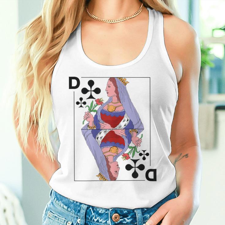 Playing Card Lady Queen Cross Card Costume Fancy Dress Groups Tank Top Frauen Geschenke für Sie