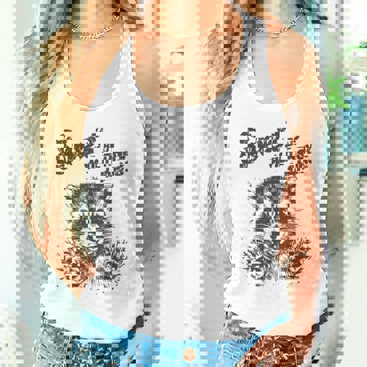 Raccoon Sarcastic Women's Tank Top - Sassy & Playful Attitude Gifts for Her
