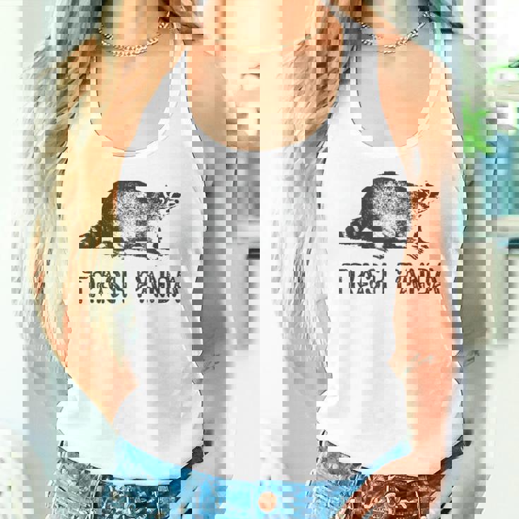 Raccoon & Trash Panda Animal Print Tank Top - Grey | Women | Small Gifts for Her