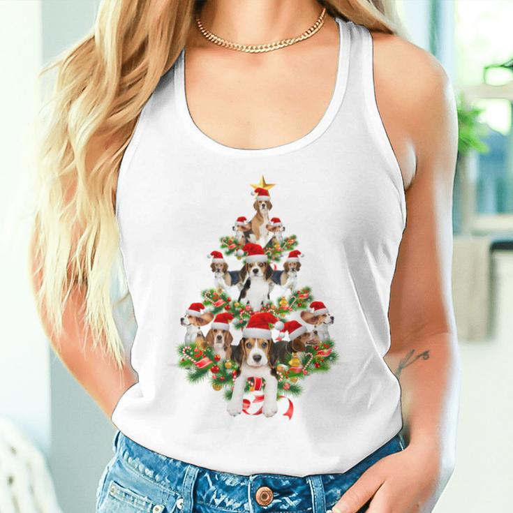 Santa Beagle Christmas Decoration Xmas Beagle Mum Tank Top Frauen Geschenke für Sie