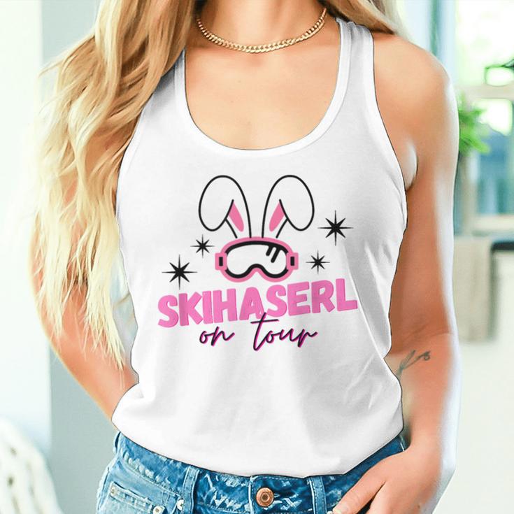 Skihaserl On Tour Apres Ski Bunny Ski Holiday Hut Gaudi Tank Top Frauen Geschenke für Sie