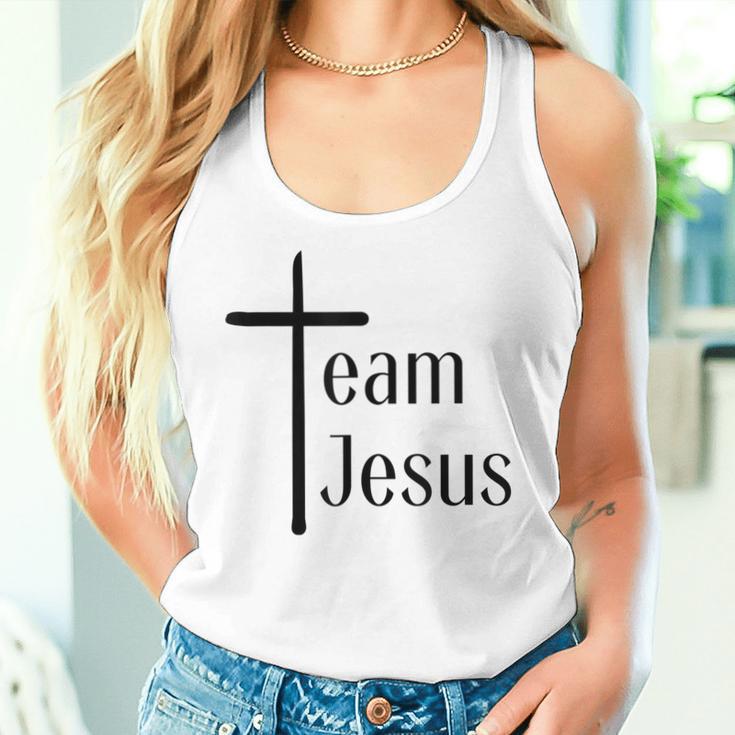 Team Jesus I Jesus Christ Redeemer Christianity Tank Top Frauen Geschenke für Sie