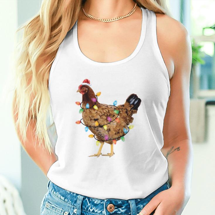 Ugly Christmas Sweater Chicken Christmas Tank Top Frauen Geschenke für Sie