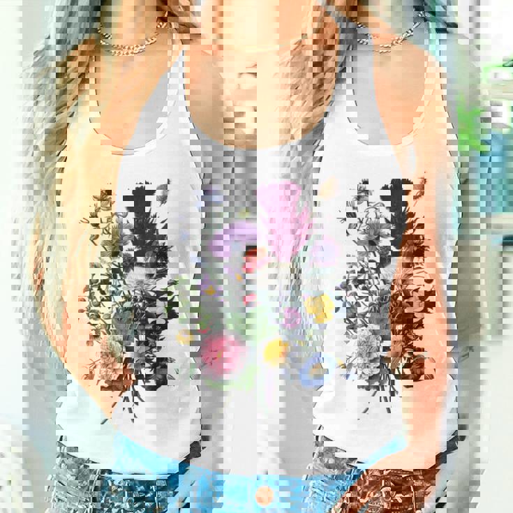 Vintage Botanische Blume Wildflower Garden Botanics Tank Top Frauen Geschenke für Sie