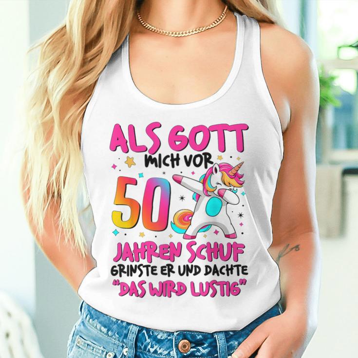 Women's 50Th Birthday 50 Years Woman 50 It Will Be Gray Tank Top Frauen Geschenke für Sie