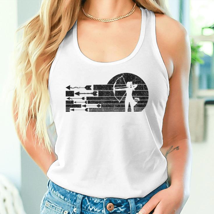 Women's Archeryintage Archery Girls Gray Tank Top Frauen Geschenke für Sie