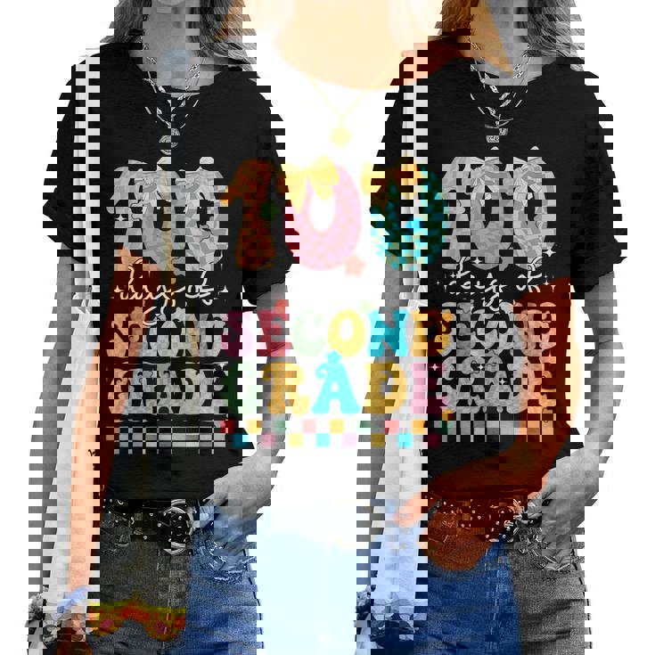 100 Days Of Second Grade 100Th Day Of School 2Nd Grade Women T-shirt