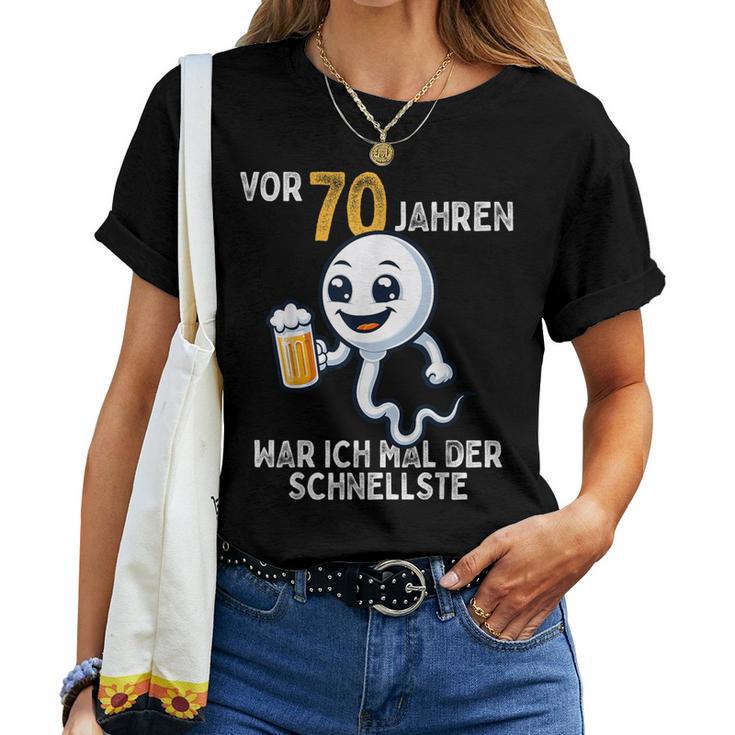 70Th Birthday Man Woman 70 Years 1954 Decorative T-shirt Frauen