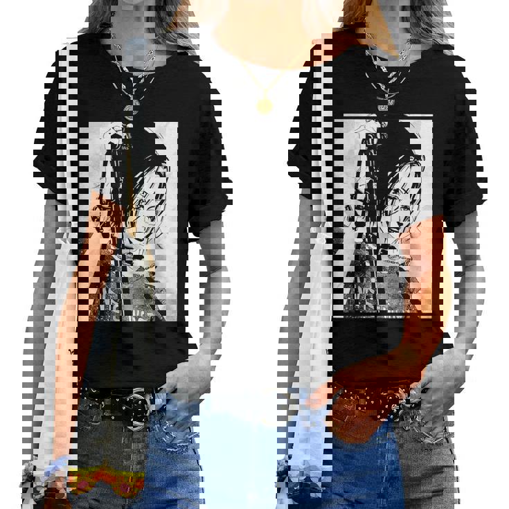 Anime Gothic Girl Aesthetic Soft Grunge Waifu Japanese Otaku Women T-shirt