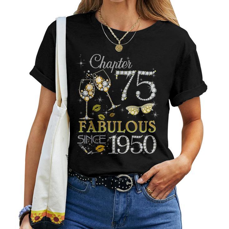 Chapter 75 Fabulous Since 1950 75Th Birthday Queen Camiseta de mujer