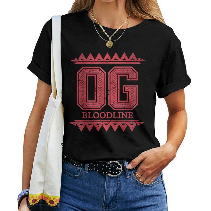 Childrenintage Og Bloodline Wrestling Fans T-shirt Frauen