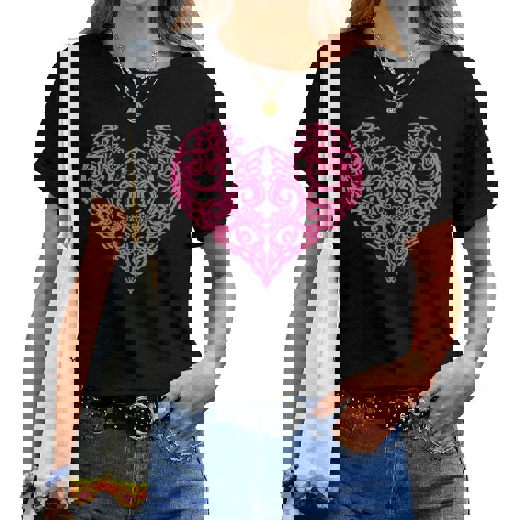 Cœur Tourbillon Rose T-shirt femme