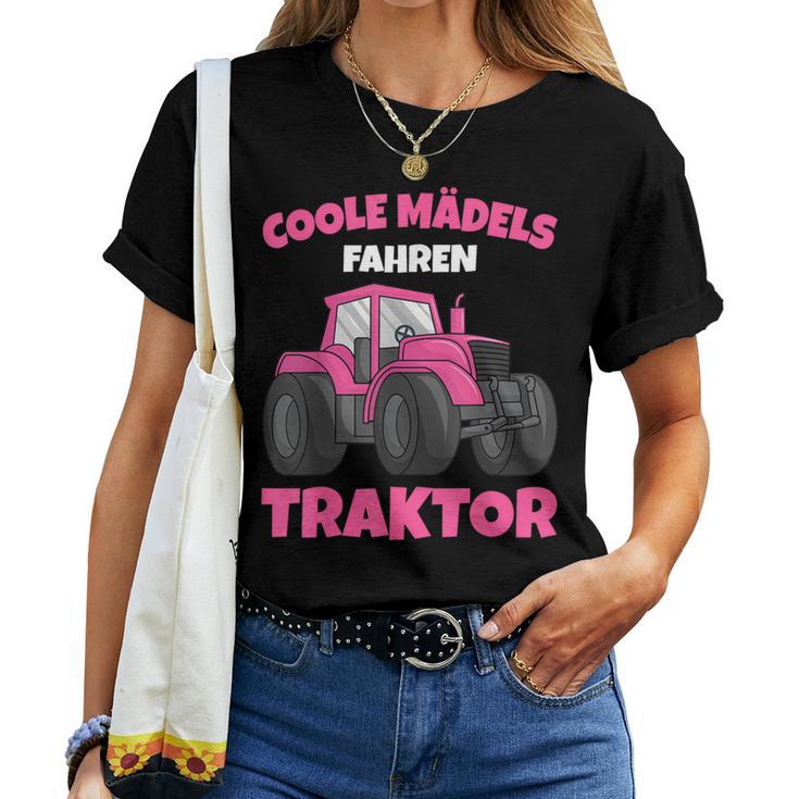 Coole Mädels Driving Tractor Children's Girls' T-shirt Frauen