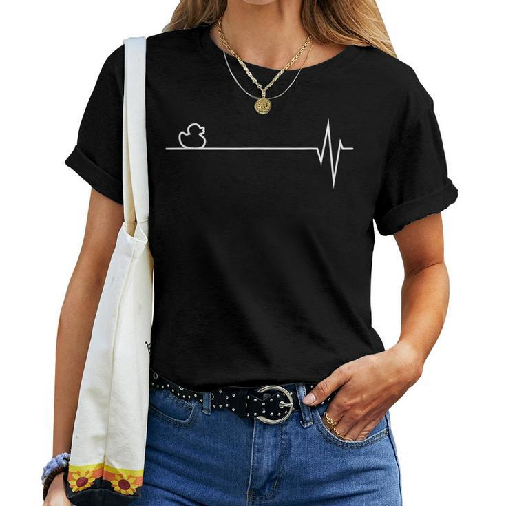 Duck Heartbeat Pulse T-shirt Frauen